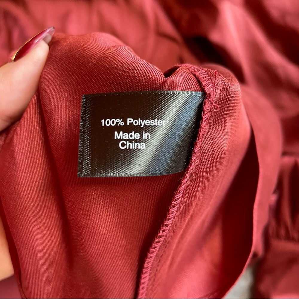 NWT‎ Lane Bryant Rich Burgundy Blouse - Picture 5 of 5